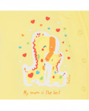 Tutina jersey lungo con piedi bambina giallo hi! sunshine Tutina jersey lungo con piedi bambina giallo hi! sunshine