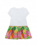 Abito jersey stampato bambina bianco funcactus Abito jersey stampato bambina bianco funcactus
