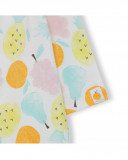 Tutina jersey lungo con piedi bambina arancione picnic time Tutina jersey lungo con piedi bambina arancione picnic time