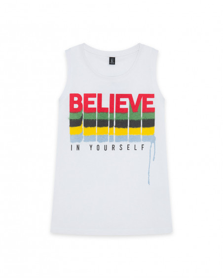 T-shirt believe happy message T-shirt believe happy message