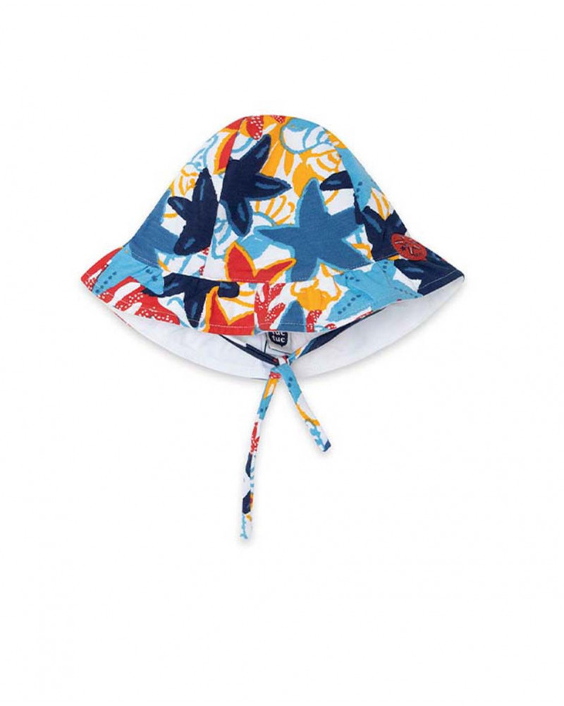 Berettino jersey stelle bambina azzurro red submarine