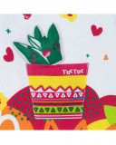 T-shirt jersey manica lunga bambina bianca funcactus T-shirt jersey manica lunga bambina bianca funcactus