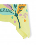 T-shirt jersey foglie bambina verde in the jungle