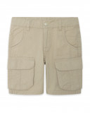Bermuda twill di cotone stampata bambino beige jungle street Bermuda twill di cotone stampata bambino beige jungle street