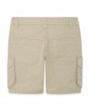 Bermuda twill di cotone stampata bambino beige jungle street Bermuda twill di cotone stampata bambino beige jungle street