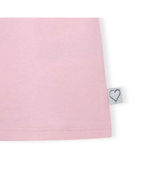 T-shirt jersey fiocchi bambina rosa basicos baby