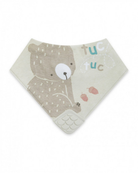 Babero bandana little forest gris Babero bandana little forest gris