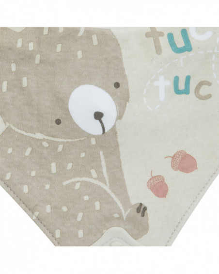 Babero bandana little forest gris Babero bandana little forest gris