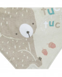Babero bandana little forest gris Babero bandana little forest gris
