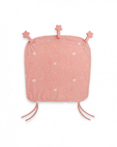 Tenda cotone + 3 strisce magnetiche moon & star rosato Tenda cotone + 3 strisce magnetiche moon & star rosato