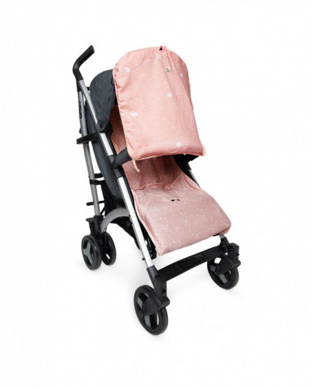 Tenda cotone + 3 strisce magnetiche moon & star rosato Tenda cotone + 3 strisce magnetiche moon & star rosato