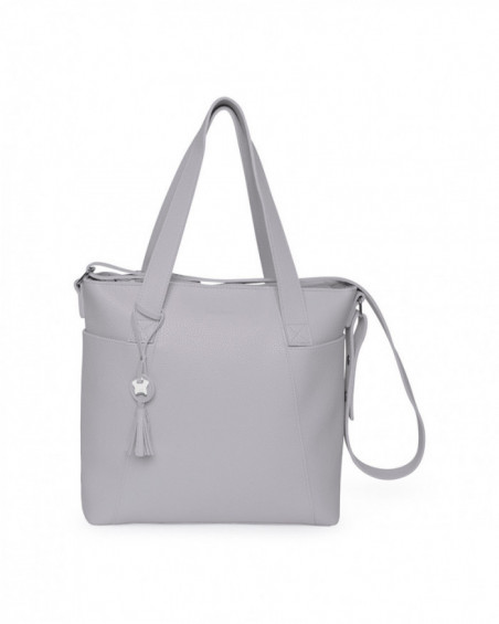 Borsa passeggino + fasciatoio similpelle love grigio Borsa passeggino + fasciatoio similpelle love grigio