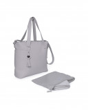 Borsa passeggino + fasciatoio similpelle love grigio Borsa passeggino + fasciatoio similpelle love grigio