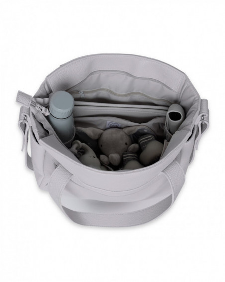 Borsa passeggino + fasciatoio similpelle love grigio Borsa passeggino + fasciatoio similpelle love grigio