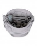 Borsa passeggino + fasciatoio similpelle love grigio Borsa passeggino + fasciatoio similpelle love grigio