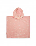 Poncho bagno mussolina bambù + spugna lady bird rosato Poncho bagno mussolina bambù + spugna lady bird rosato