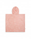 Poncho bagno mussolina bambù + spugna lady bird rosato Poncho bagno mussolina bambù + spugna lady bird rosato