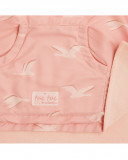 Poncho bagno mussolina bambù + spugna lady bird rosato Poncho bagno mussolina bambù + spugna lady bird rosato