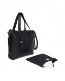 Borsa passeggino + fasciatoio similpelle love nero Borsa passeggino + fasciatoio similpelle love nero
