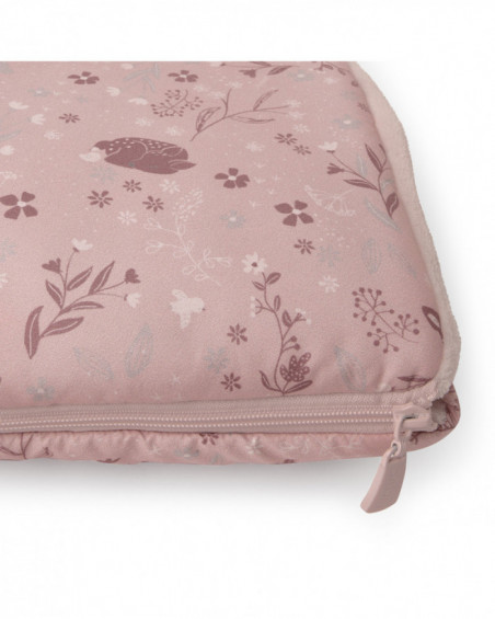 Sacco-copertine con cappuccio little forest rosa