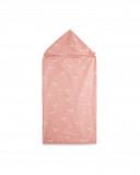 Cappa bagno mussolina bambù + spugna lady bird rosato Cappa bagno mussolina bambù + spugna lady bird rosato