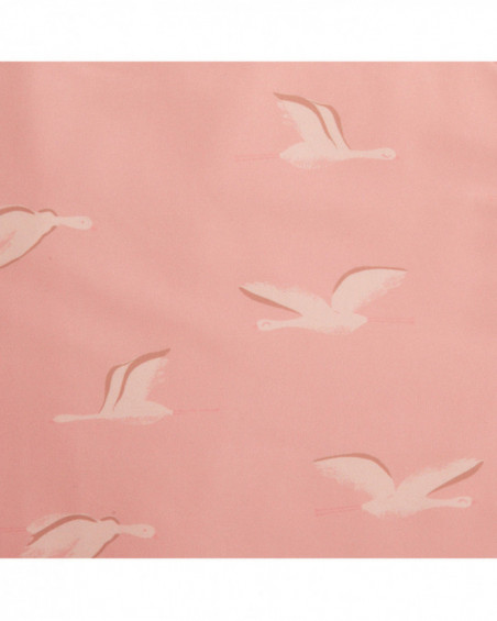 Cappa bagno mussolina bambù + spugna lady bird rosato Cappa bagno mussolina bambù + spugna lady bird rosato
