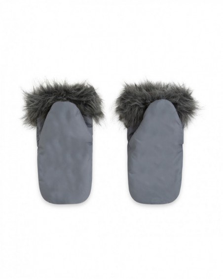 Muffole ecopelliccia + calamita basic grigio Muffole ecopelliccia + calamita basic grigio