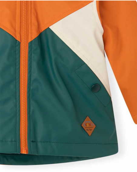 Ragazzo in Gabardine Arancio Naturale