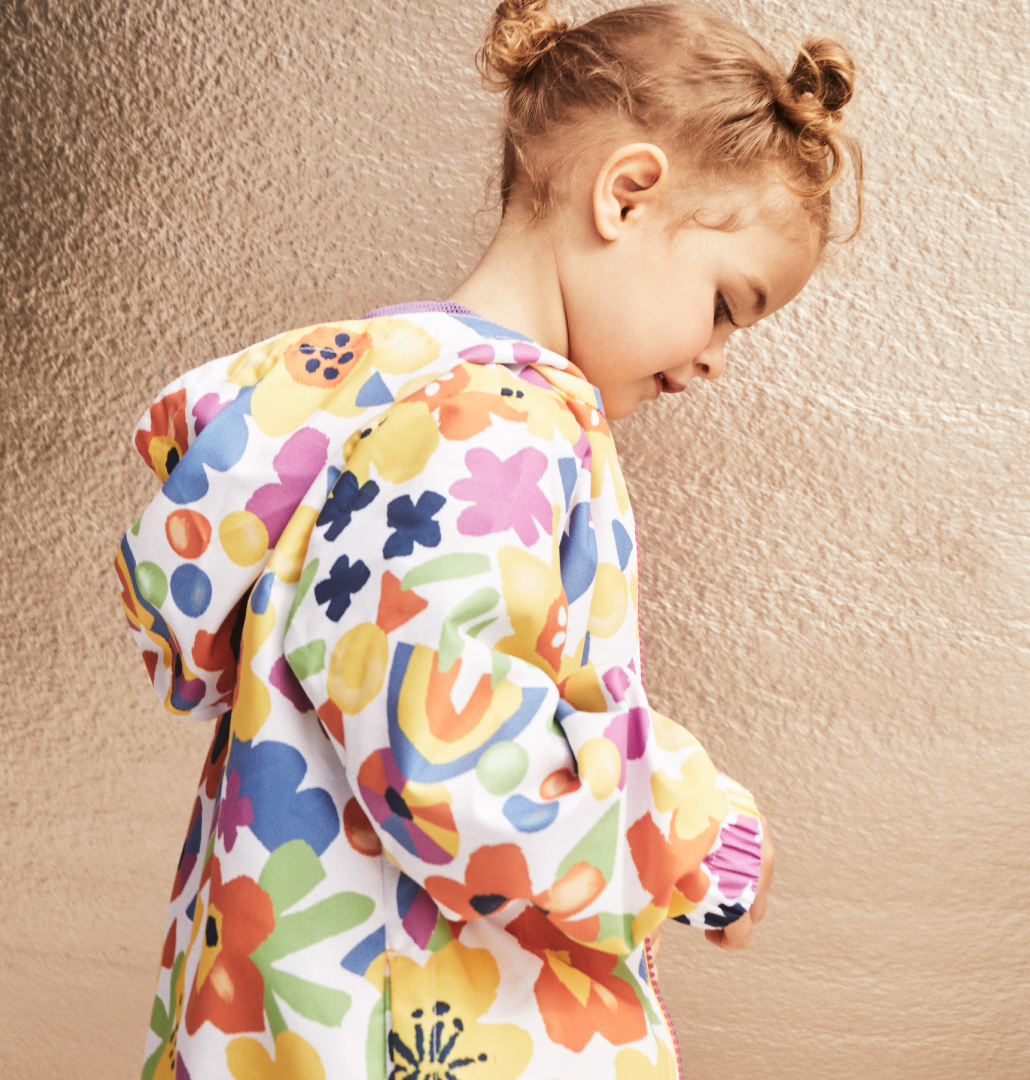 Pantaloni Bambine Tuc Tuc - Denim Blu Con Stampa Floreale, Vita Elastica - Foto 6