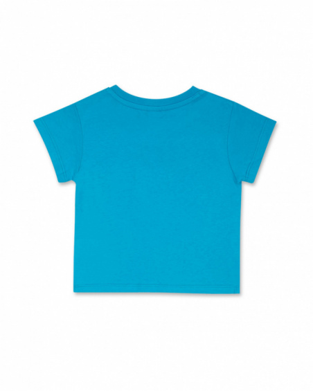 T-shirt de malha azul para menino Hip Hip Hooray! T-shirt de malha azul para menino Hip Hip Hooray!