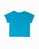 T-shirt de malha azul para menino Hip Hip Hooray! T-shirt de malha azul para menino Hip Hip Hooray!