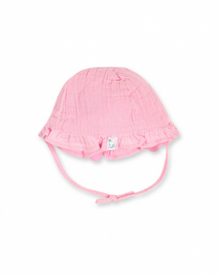 Chapéu raso tartaruga rosa para menina Tartarugas