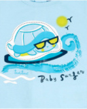 Jogo de banho azul para menino Tartarugas