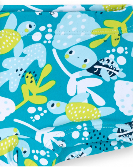 Jogo de banho azul para menino Tartarugas