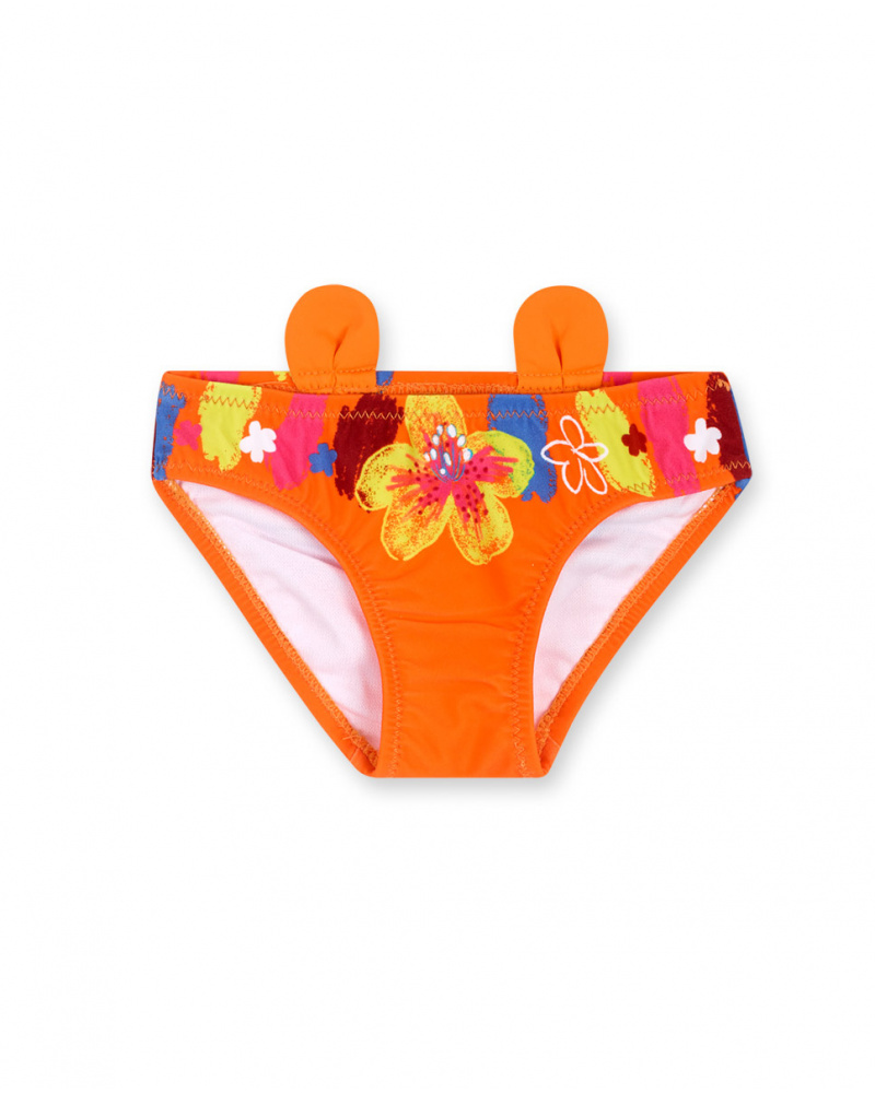 Cueca de menina Orange Eco-Safari
