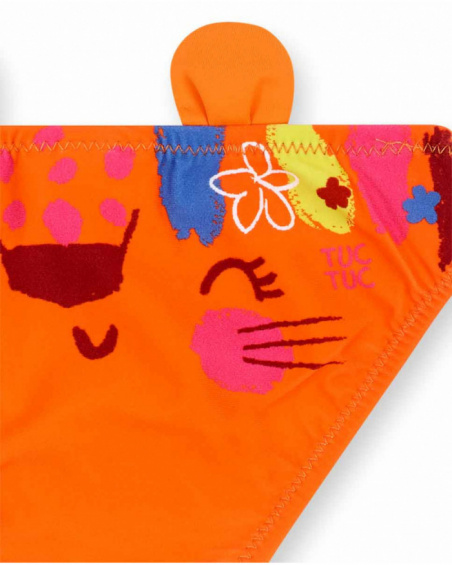 Cueca de menina Orange Eco-Safari