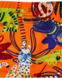Fato de banho boxer laranja para menino Eco-Safari