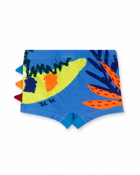 Fato de banho boxer azul para menino Eco-Safari