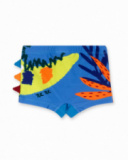 Fato de banho boxer azul para menino Eco-Safari