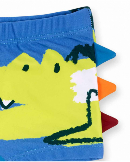 Fato de banho boxer azul para menino Eco-Safari