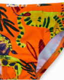 Fato de banho laranja para menino Eco-Safari