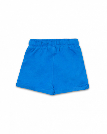 Bermudas de malha azul menino Eco-Safari