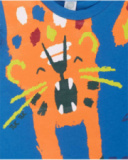 Camisola de malha azul para menino Eco-Safari