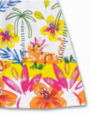 Vestido branco de malha para menina Eco-Safari