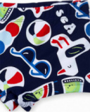 Fato de banho boxer vermelho para menino Beach Day