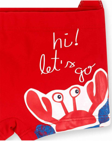 Fato de banho boxer azul para menino Beach Day