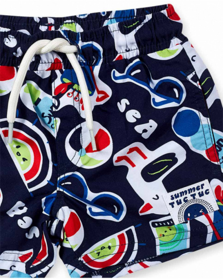 Calções de banho azuis para menino Beach Day