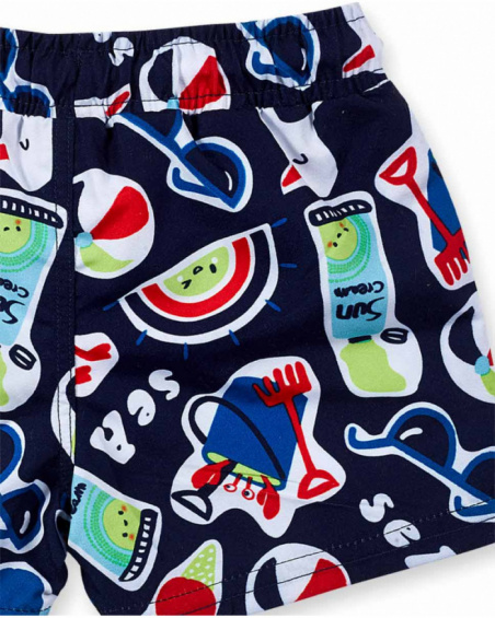 Calções de banho azuis para menino Beach Day
