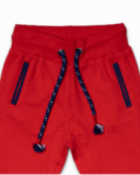 Calças de pelúcia vermelhas Beach Day para menino