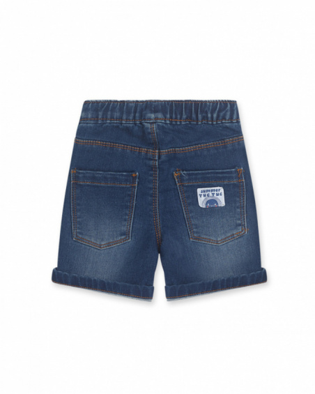 Bermuda jeans azul para menino Beach Day